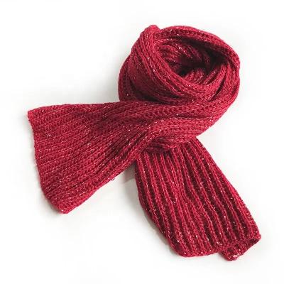 China KENSHELLEY Luxury Hot Sale Long Fashion Scarf Luxury Thick Cashmere Warm Scarf Soft Blend Yarn Simple Delicate Plain Knitting Scarves for sale