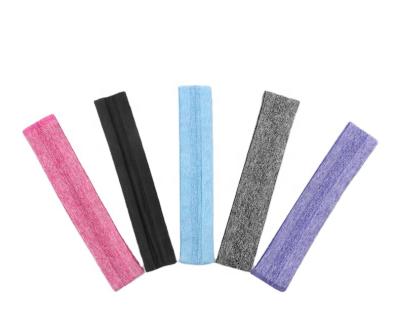 China 2020 High Quality Stretch Soft Sports Headband Fitness KENSHELLEY Amazon Gym Elastic Hair Bands Silicone Yoga Sweatproof Headband for sale