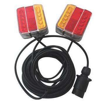 China Trailer Truck Bus Led Tailight 12-24V Truck Rear Light With Magnetic License Plate Trailer Light LED Light Kits for sale