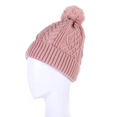 China Wholesale Custom Cassic Fashion New Design Dobby Vintage Ribbed Beanie Winter Hat For Women Colorful Knitted for sale