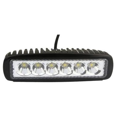 China Diecast Aluminum Housing 18W 6inch Led Daytime Running Light Lamps Auto Spot Light For Car ATV Farm Vehicles 12V LED Work Light Bar for sale