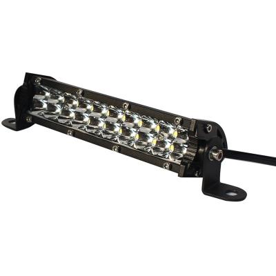 China New Dual Rows Auto Truck Lamp 7 Inch 60W Motor Light Bar 12V 24V Waterproof Mini Offroad Led Work Light Bar For Truck Tractor Off Road for sale