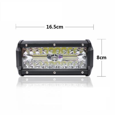 China Univeral Automobiles 6.5inch 3 Rows 120W LED Light Bar Spot Beam For Led Light Bar Offroad Work 4WD Motor for sale