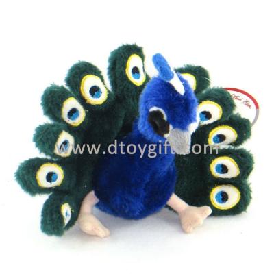 China Plush 20 cm blue and green plush toy peacock for sale