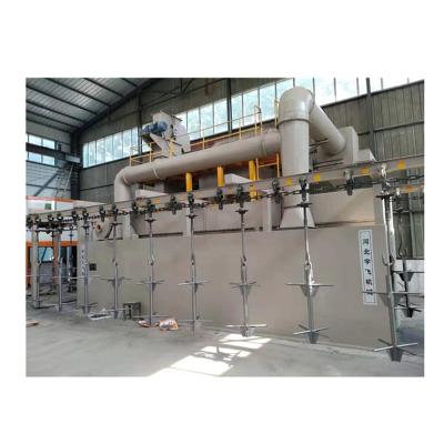 China Q485 plant stepping catenary shot blasting machine is used for different kinds of hanging objects for sale