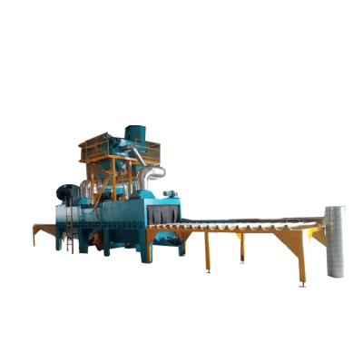 China Factory Q69 Metal Dust Removing Sandblaster Roller Conveyor Shot Blasting Cleaning Machine for sale