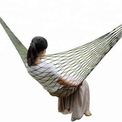 China Hot Selling Outdoor Furniture Portable Net Hammock Cot Bed Mesh Hammock With Metal Buckles For Outdoor for sale