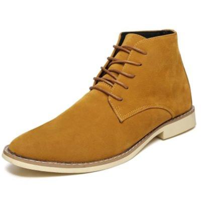 China Latest Retro Men Shoes Suede Ankle Boots Flat Walking Boots For Men CC215 for sale