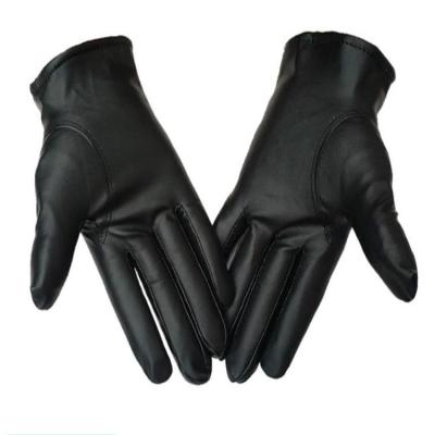 China New Solid Men Leather Glove Motorcycle Gloves Winter Fashion Leather Glove CC177 for sale