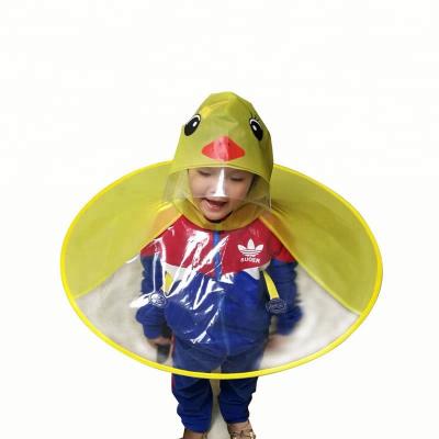 China Wholesale UFO Shape Plastic Umbrella, Rain Coat Hood Cover Hands Free Portable Folding Umbrella Hat for sale