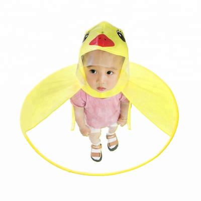 China UFO ShapeHeadwear, Wholesale Folding Rain Coat Hood Cover Hands Free Portable Umbrella Bachelor Waterproof Clothing Hat for sale