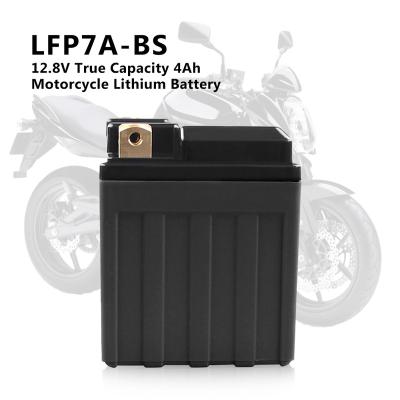 China Hot sale electric vehicles LFP7A-BS CE customized factory price genuine 12.8v lifepo4 CCA165 capacity 4Ah motorcycle lithium battery for sale