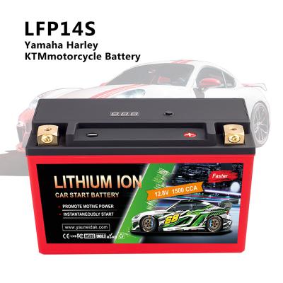 China Motorcycle LFP14S 12.8V Yamaha Harley KTMmotorcycle starting lithium iron battery lifepo4 battery for sale