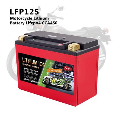 China Hot selling electric vehicles LFP12S customized factory price 12.8v 8Ah lifepo4 CCA450 motorcycle lithium battery for sale