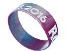 China supply wide 25mm swirled text ink filled silicone bracelets no minimum for sale