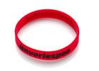 China china wholesale wristbands red base text ink filled black 202*12*2mm for sale