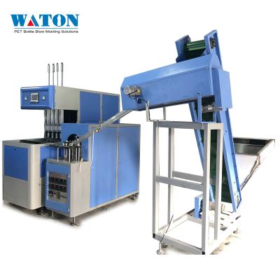 Κίνα Ex-factory semi-automatic plastic bottle molding machine price PET blow molding machine with automatic loader προς πώληση