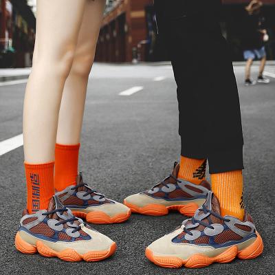 China Fashion Trend Size 36-45 Lace Up Outdoor Men Women Chunky Sole Couples Workout Set Fashion Colorful Sneakers Walking Style Shoes Sports Shoes for sale