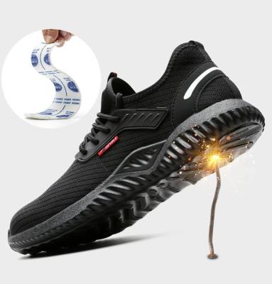 China Steel Toe New Steel Toe Men Shape Anti-Sensational Black Breathable Comfortable Shoes Sports Safety Shoes Seguridad Men's Work Shoes for sale