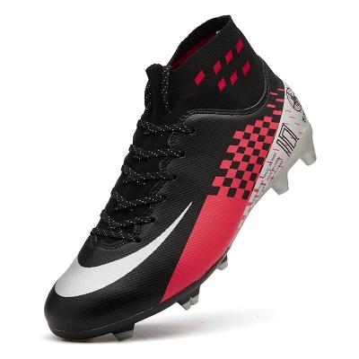 China Football Training Activites FG\TF Youth Anti-Slip Teenagers Soccer Cleats Sneakers Grass Futsal Soccer Shoe Ankle Support Men Soccer Shoes for sale