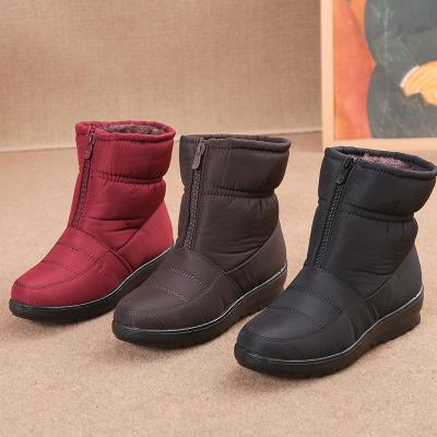 China Fashion Trend Ladies Mid Calf Snow Boots Comfortable Warm Anti-skid Waterproof Classic Booties Winter Ladies Walking Style Shoes Outdoor Women Boots for sale