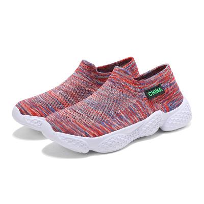 China New Style Flying Woven Massage Summer Style Uppers Bump Comfortable Soft Breathable Wear-Resistant Non-Slip Casual Sneakers Boys Girls Kids for sale