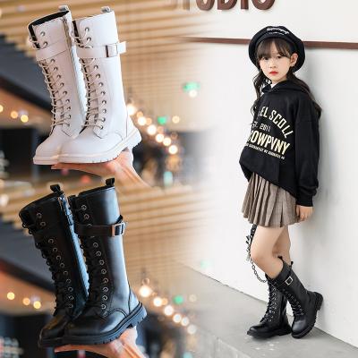 China Girls Martin Boots Winter Snow Boots Fashion Mid-Calf Kids Sports Shoes Zipper Black Or White Side Platform Deodorization for sale