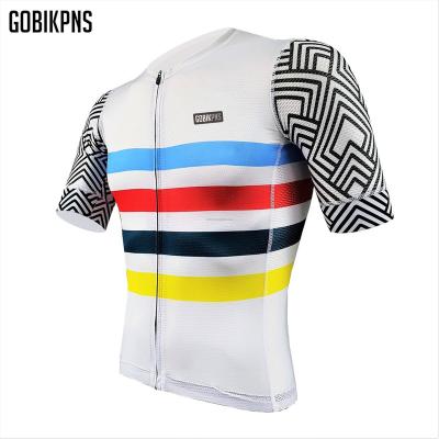 China Breathable GOBIKPNS custom design full teamwear zipped racing road bike sublimation shirts sportswear riding cycling tank top for men with for sale