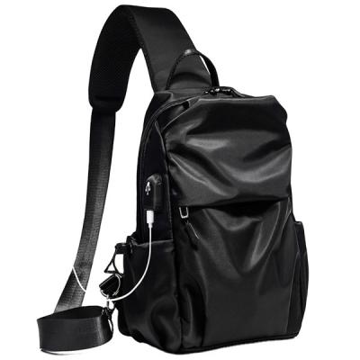 China With USB With USB Men'S Casual Waterproof USB Shoulder Messenger Bag Diagonal Bag Trunk Sufficiency Bag for sale