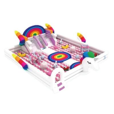 China PVC New Design Inflatable Rainbow Theme Park for sale