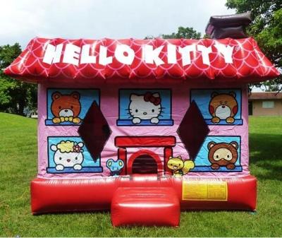 China PVC Inflatable Jumping Hello Castle Kitty Bouncy House For Sale for sale