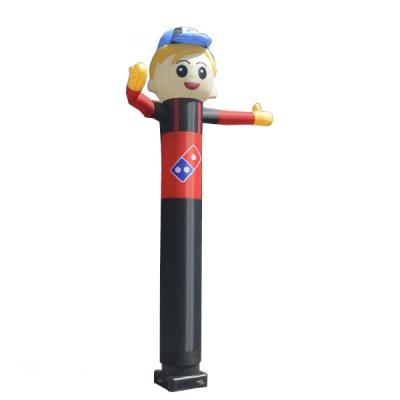 China Newest Sky Cloth Oxford Inflatable Man Waving Domino's Pizza for sale