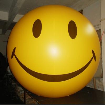 China Newest 0.18mm PVC Finished Inflatable Helium Smiling Balloon for sale