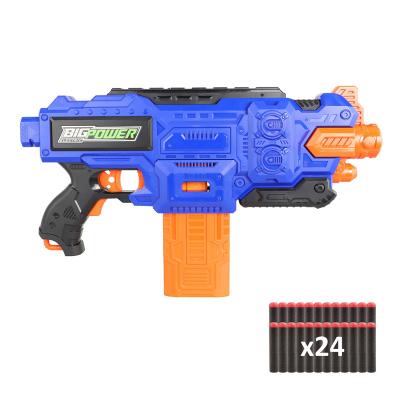 China Toy Big Power Shooting Game Electronic Toy Blaster Guns Burst Soft Electric For Boys Foam Bullet Hand Gun Toy for sale