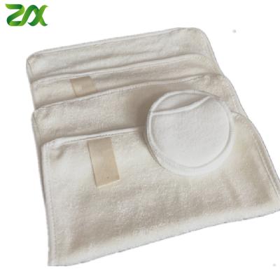 China Bamboo Facial Cleansing Wipe Wipe Reusable Makeup Remover Wipes Washable Make Up Removal Towel Set Very Soft for sale