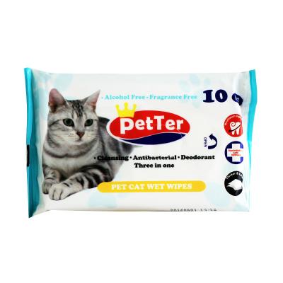 China Small Animals PaperSofty Adhesive On Natural Drug Pet DogCompostable Wipes for sale