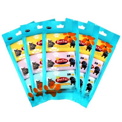 China Custom Small Animals Pet Wipes For Cats Hypoallergenic Pet Eye Wipes Pet Wipes for sale