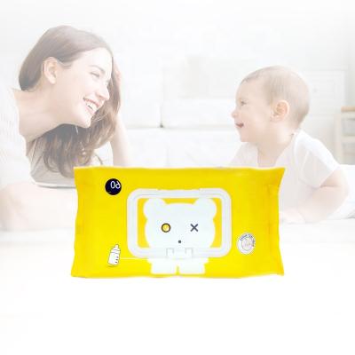 China Reusable Baby Cleaning Cloth Pack OEM/Organic Newborn Tissue Paper Wet Wipes Cotton Face And Hand Water Tissue Paper Odm 80 Manufacture for sale