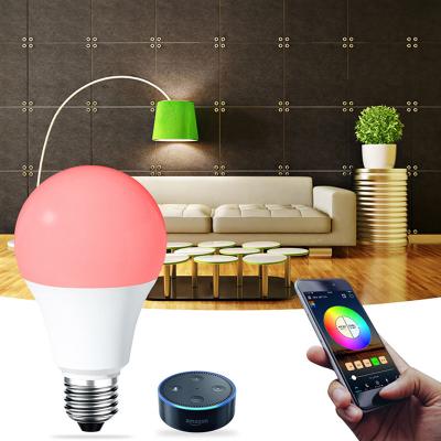 China E27 Camping Magic Home Wifi Smart Control Led RGB Light Dimmable 7W Alexa Google Colorful Changing Bulb Decor Home for sale