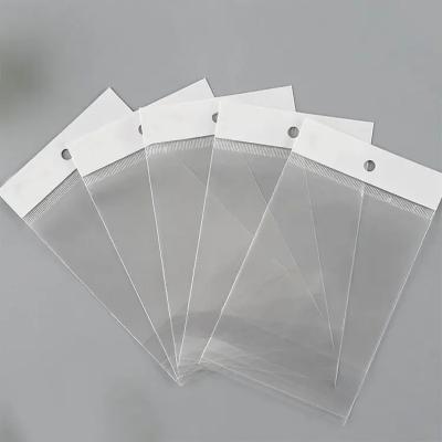 China Wholesale Custom Moisture Proof Printed Self Adhesive OPP Bags / Clear Transparent Plastic Jewelery Cellophane Bags With Seal Flap for sale