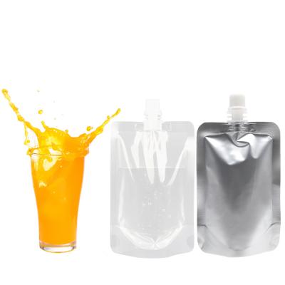 China Recyclable In Stock 50ml And Custom Made Refillable Plastic Alcohol Soy Milk Jelly Juice Beverage Drink Bottle Shaped Spout Pouch 2L for sale