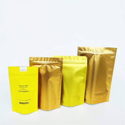 China Food Grade Aluminum Foil Disposable Side Sealing Zip Lock Bags There For Spice Packaging In Stock for sale