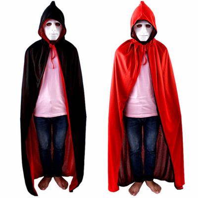 China Adult Soft Gothic Witch Elf Long Hooded Cloak Purim Halloween Carnival Masks Capes Robe Mens Womens Vampire Reaper Party for sale