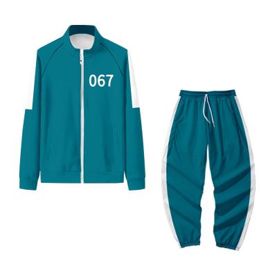 China Custom Sweatsuit Men Latest Breathable Tracksuit Men Jogging Track Jackets Sweatsuit Tracksuit Sets Squid Game Hot Sale Set for sale