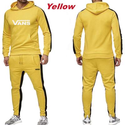 China Autumn Winter 2021 Men's Sets QUICK DRY Hooded Tracksuits + Sweatpants Hoodie Set 2 Pieces Suit Pullover Sweatshirt for sale