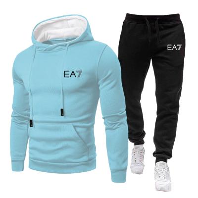 China QUICK DRY custom print logo men 400 gsm cotton tracksuit hoodie setHot sale products for sale