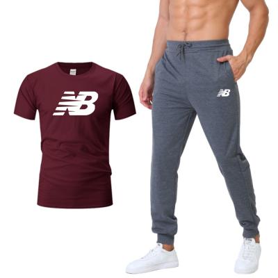 China QUICK DRY made empty men shorts set streetwear unisex T-shirt and pants two-piece set hot sale products for sale