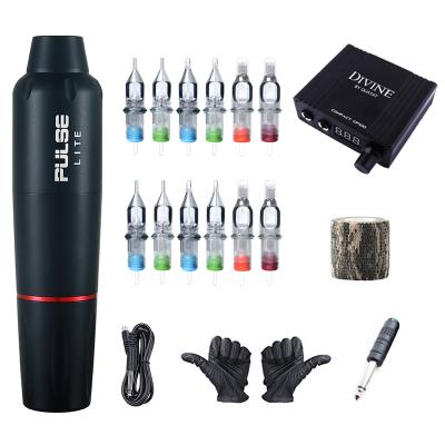 China Tattoo Shops THRUST Private Label Kit Tattoo Pen Beginners Pen Machine Tattoo Kit for sale