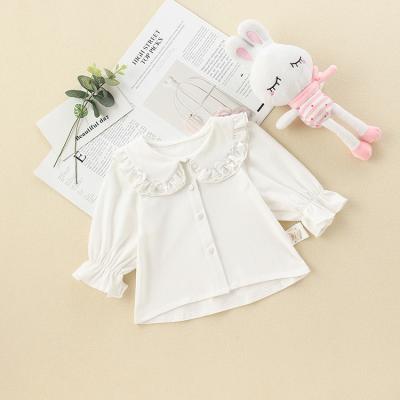 China White Baby Girls Clothes Anti-Shrink Cloth Boutique Eco-Friendly Baby Blouse And Shirt Tops for sale