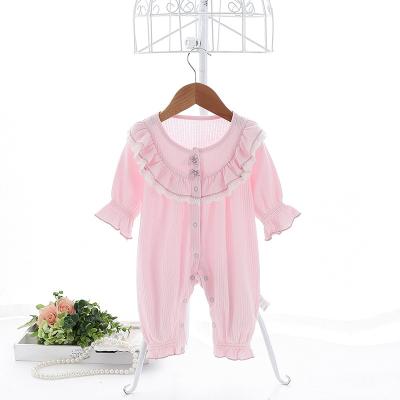 China Fittable Breathable Infant Romper Baby Girls Boys Newborn Romper Knitted Baby Clothes for sale